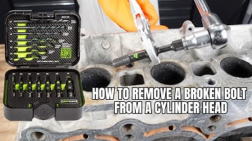 How to Remove a BROKEN BOLT from a CYLINDER HEAD with the GripEdge Broken Bolt Extractor (G-FORS)