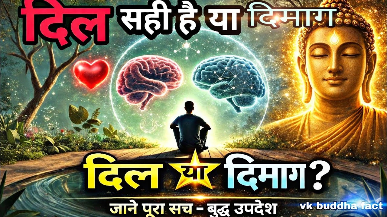 दिल सही है या दिमाग? | बुद्ध उपदेश से जानें जीवन का असली सच | Heart vs Mind Motivation#motivation 