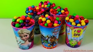 Color Bubble Gums | Camcakizat me Ngjyra Princeshat Disney Patrulla e Putrave Shopkins Miushi Mickey