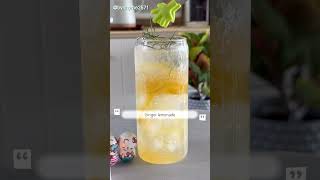 Ginger lemonade 🍋🫚. #gingerlemonade #mocktailrecipes #youtubefollower #homecafe #southkorea