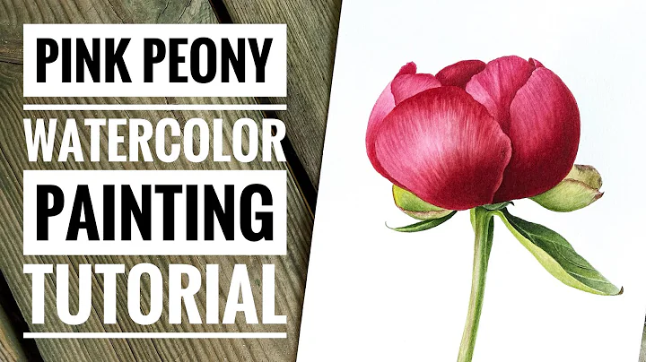 How to paint Peony flower with watercolors | reali...