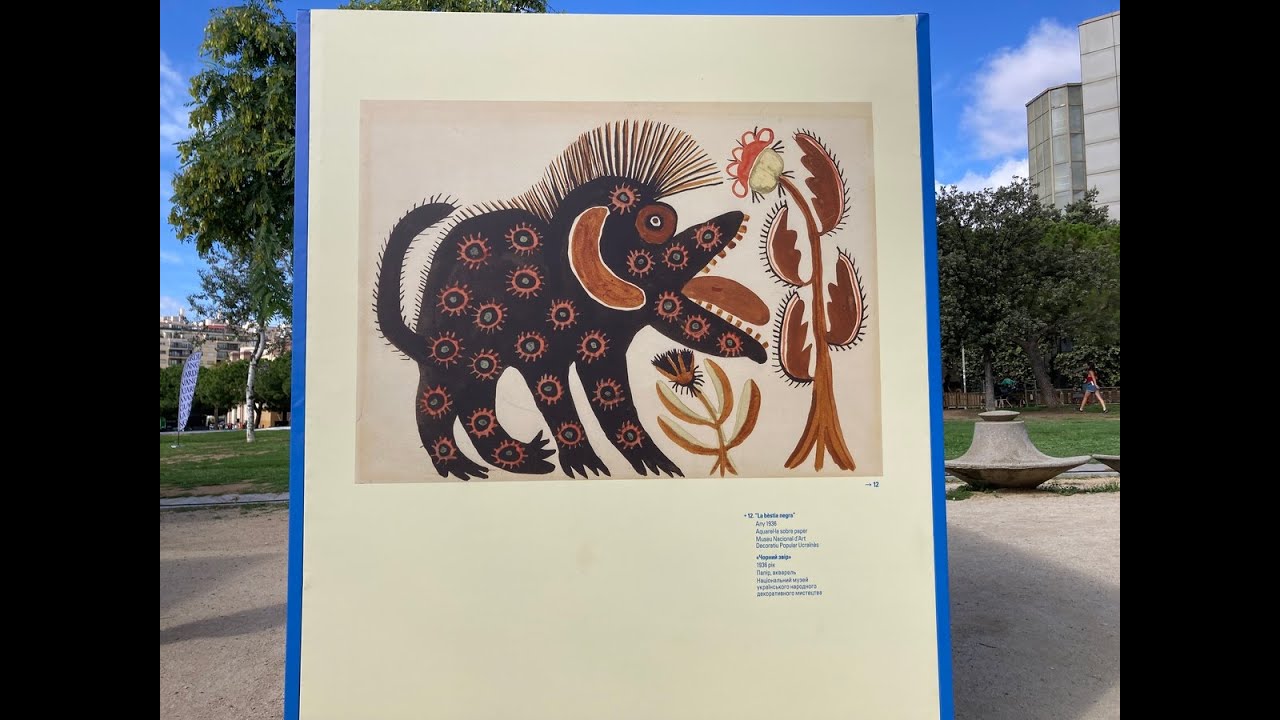 🇺🇦 Exhibition ‘The Fantastic World of Maria Prymachenko’ Barcelona 23.9.2023