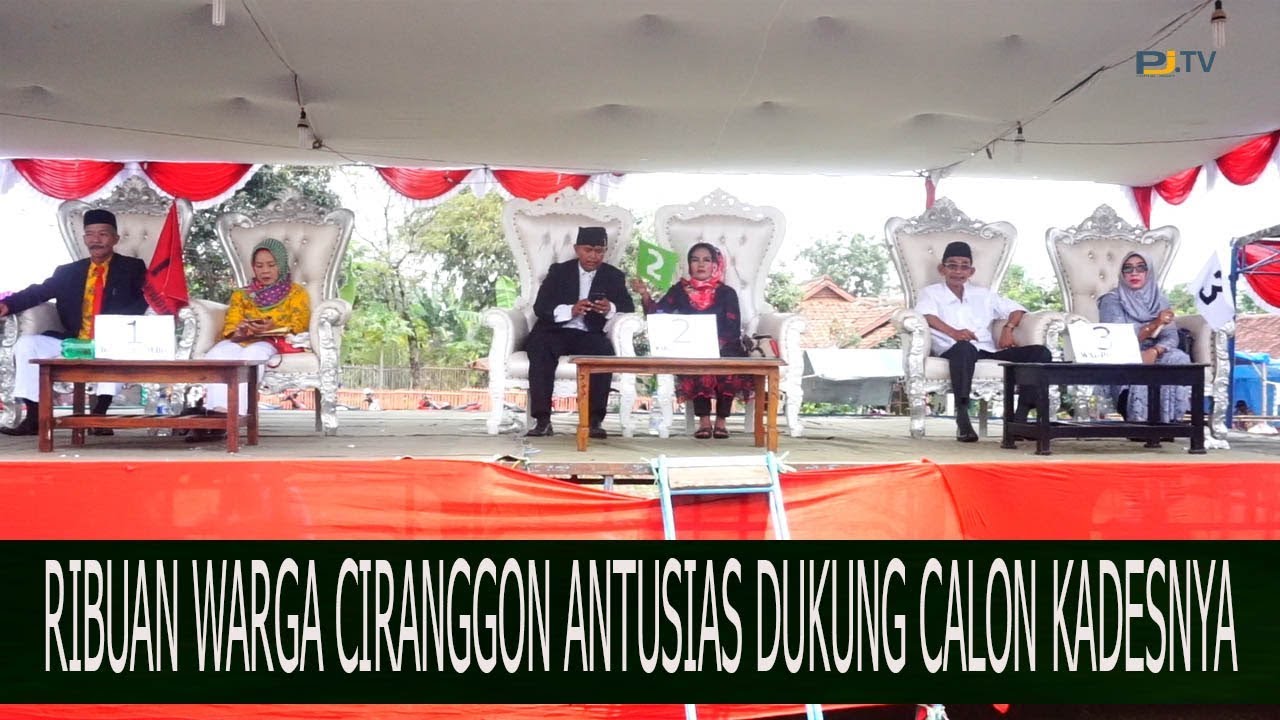 Ribuan Warga Ciranggon Antusias Dukung Calon Kadesnya - YouTube