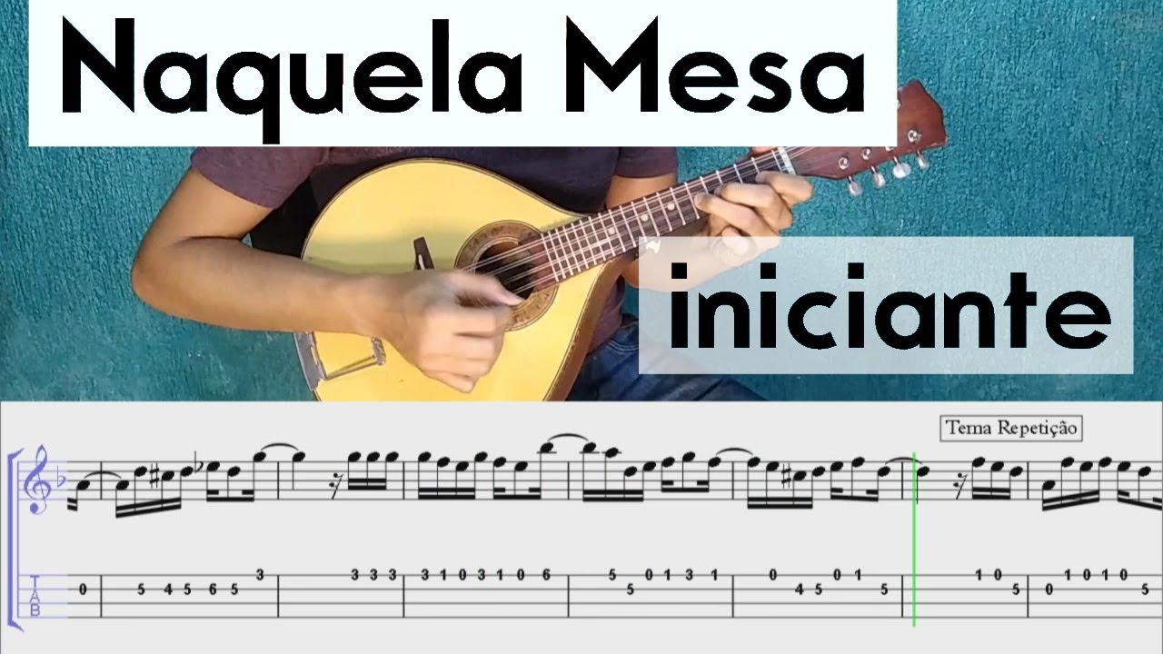 Como tocar NAQUELA MESA no Bandolim Nelson Gonçalves TAB e