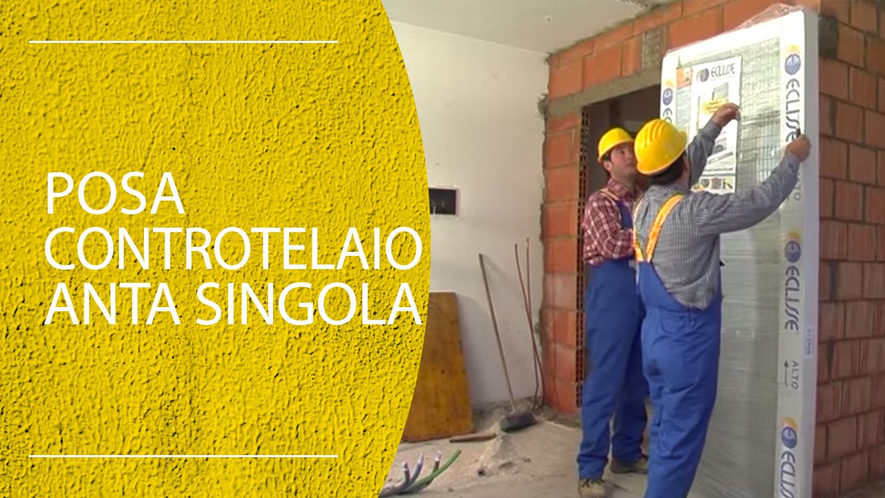 Posare correttamente un controtelaio per porta scorrevole a ... Porte scorrevole per interno