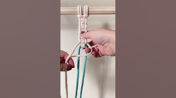 How to add macrame cord when running out, corto de cuerda en macrame