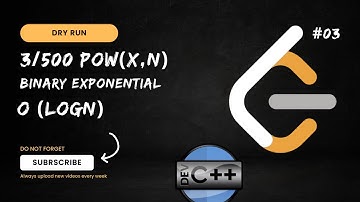 🚀 LeetCode 3/500 – Pow(x, n) Explained | Binary Exponentiation Dry Run
