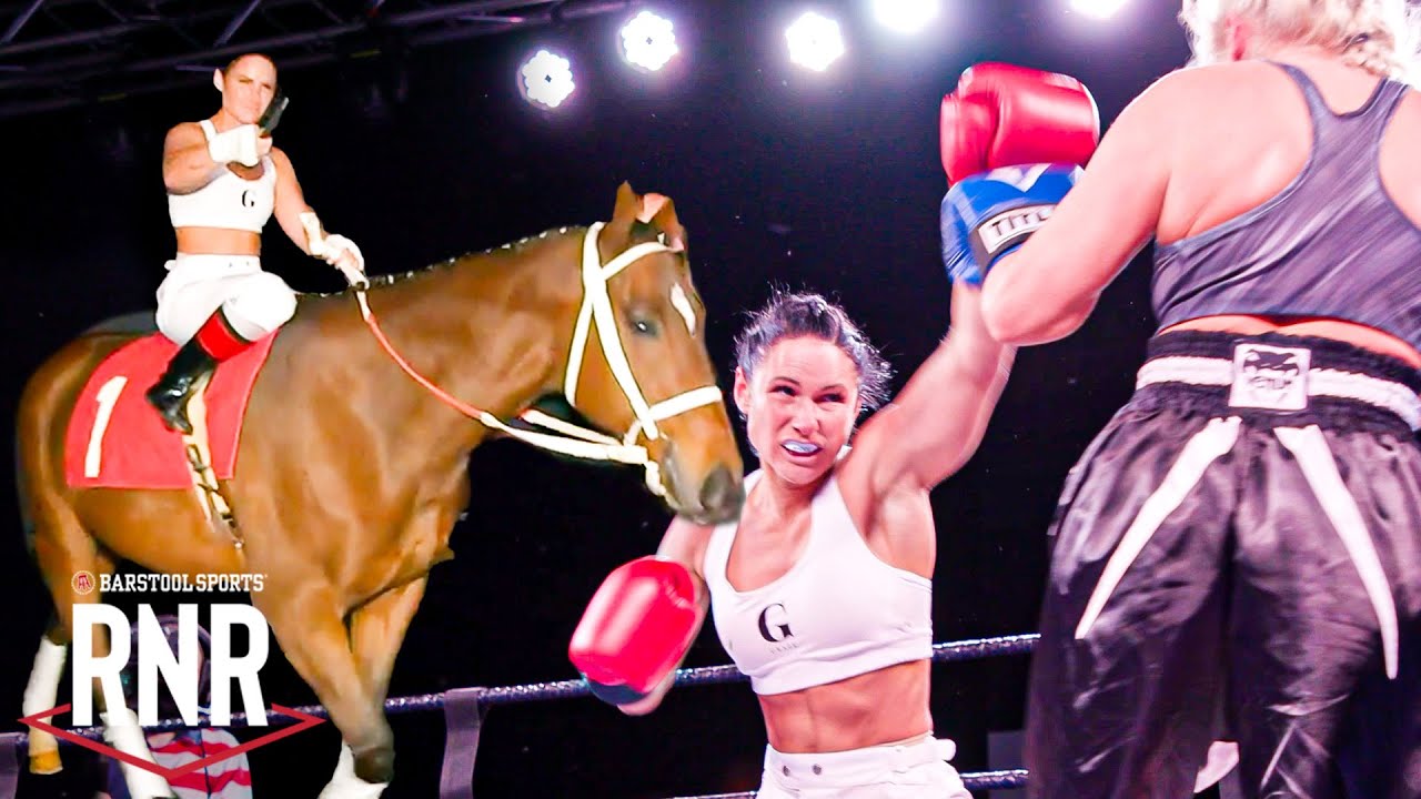 Majestic Horse Girl Rides Into Battle In The Ring
