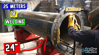 24" Pipe Spool Welding & Fabrication (MIG/MAG HOW TO)