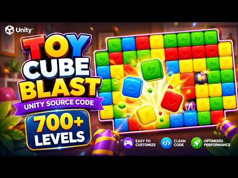 Toy Cube Blast Legend Match 3 Unity Source Code | 2D Game Unity | Unity 2D Puzzle Game