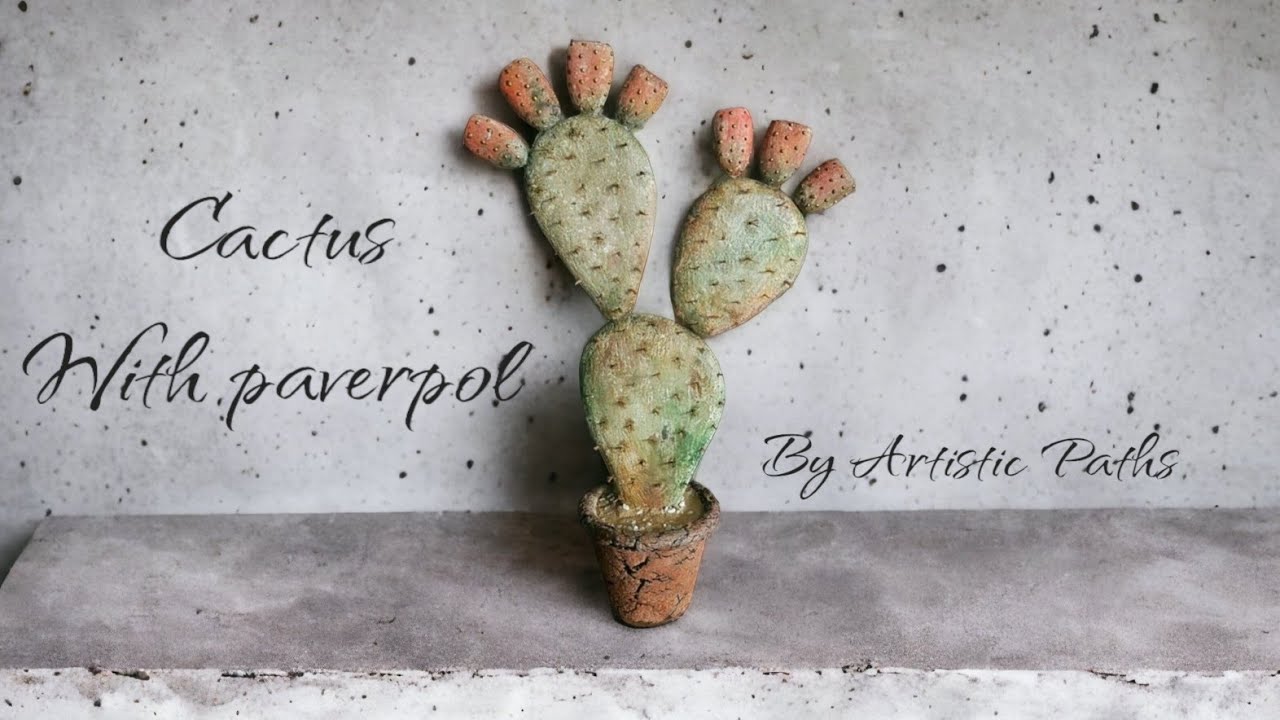 Φτιάχνουμε έναν πρωτότυπο διακοσμητικό κάκτο🌵 DIY Abstract Cactus Sculpture