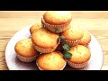 Magdalenas tiernas y esponjosas con relleno de chocolate / Receta fácil y rápida