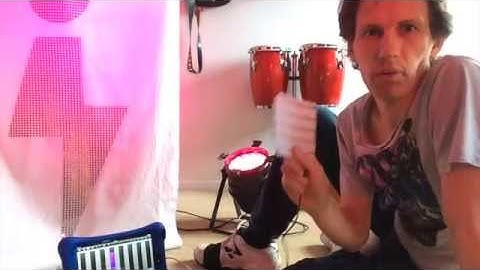 Stomp Pad controls Lighting using Luminair App