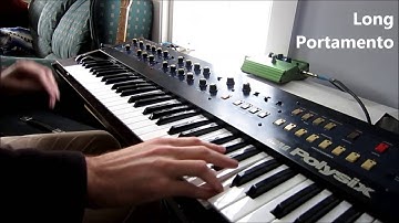 Modified Korg Polysix with Aftertouch and Portamento