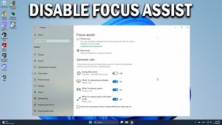 How To Fix Can t disable Focus Assist in Windows 10 - Easy Fix