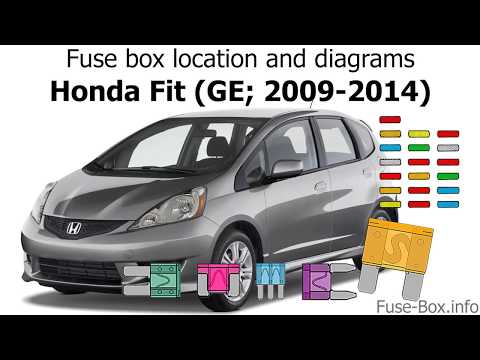 Fuse box location and diagrams: Honda Fit (GE; 2009-2014)