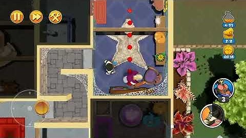 Hauntington 18 - Robbery Bob 2 - Complete level without using any tool - 3 Stars