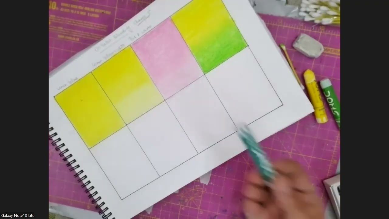 How to blend oil Pastels Champs 5