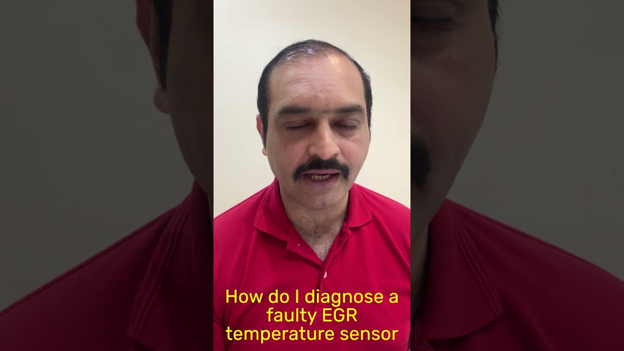 How do I diagnose a faulty EGR temperature sensor?