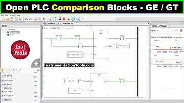 Open PLC Comparison Blocks - Greater Than or Equal to (GT/GE)