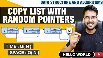 Copy List with Random Pointer 💚 Linked List Leetcode solution Hindi Explain @HelloWorldbyprince | DSA Hindi