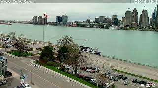 2026-04-15 Morning Segment - Detroit River Live Cam from Windsor, Ontario, Canada