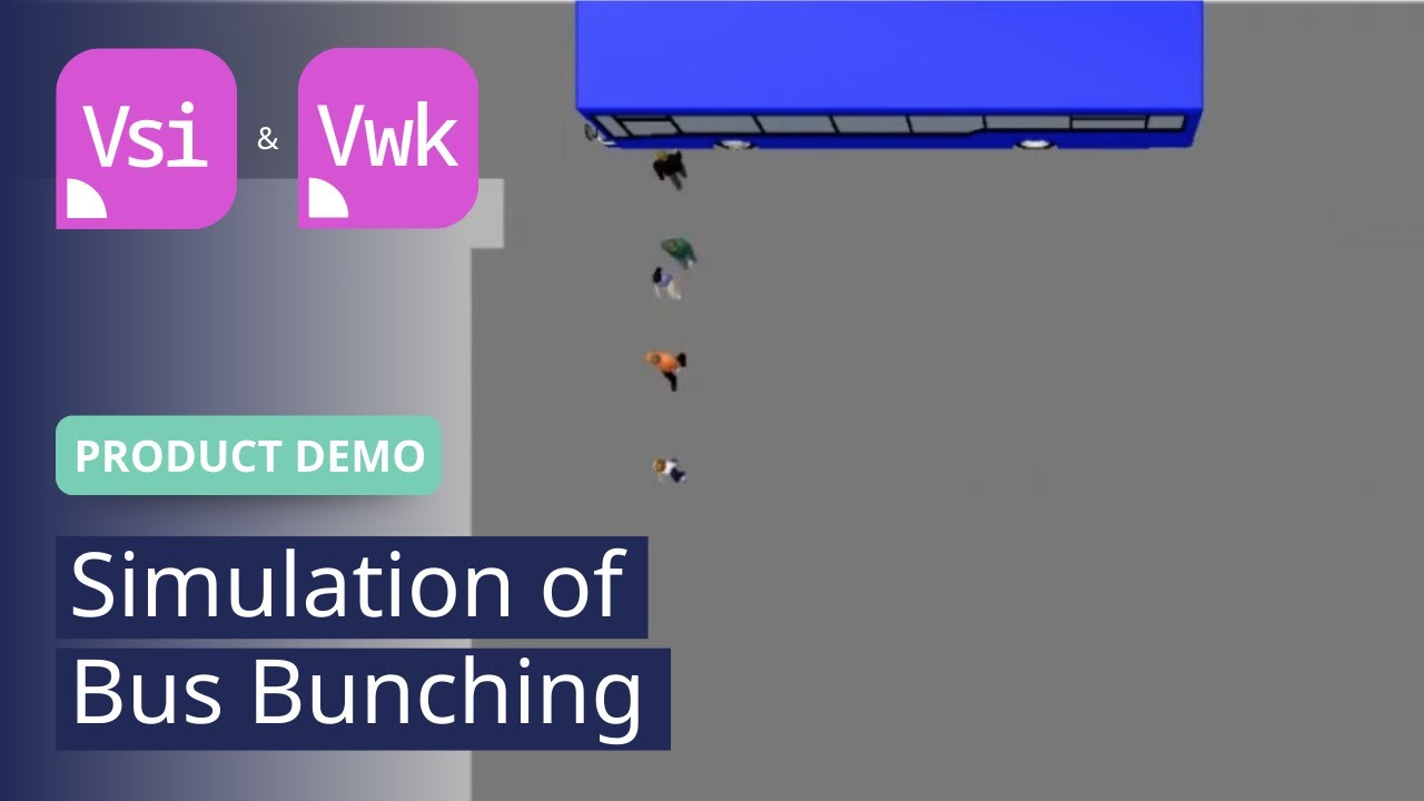 Simulation of Bus Bunching | PTV Vissim | Product Demo