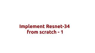 What is Resnet & Implementation of Basic Block.