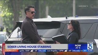 5 stabbed at sober living home in Riverside