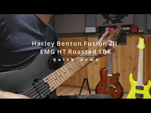 Harley Benton Fusion III EMG HT Roasted SBK | Quick Demo