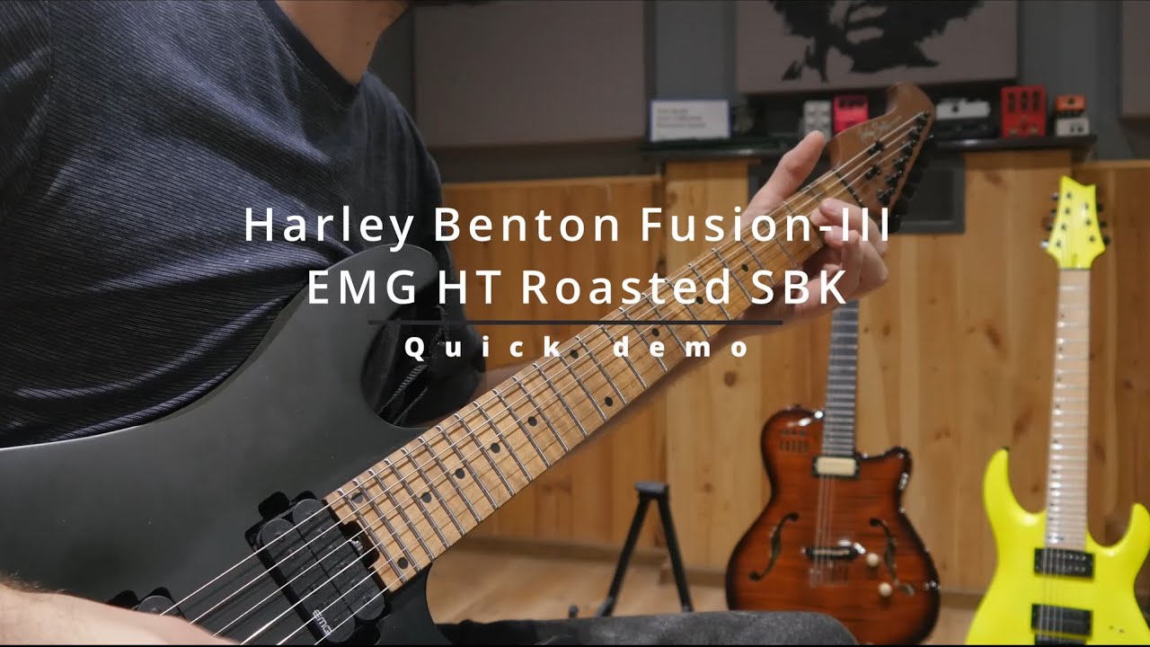 Harley Benton Fusion III EMG HT Roasted SBK | Quick Demo