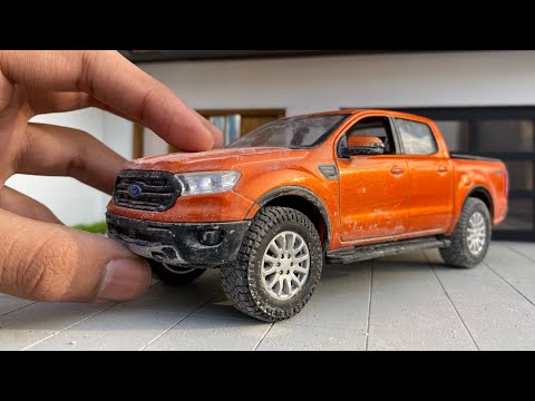 Unboxing a Mini Ford Ranger Pickup Truck Diecast Model | Off-roading | Miniature Automobiles