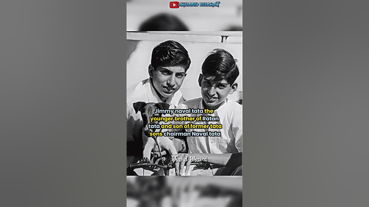 Simplicity at its peak | Meet Ratan Tata 's younger Brother.... Jimmy Naval Tata