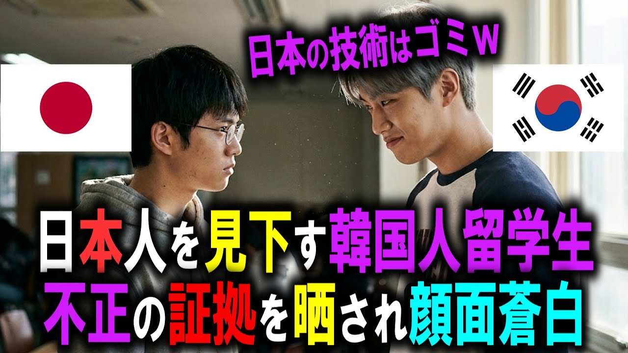 【スカッと】「日本のITはゴミｗ」日本の技術を見下し、研究成果を盗んだ韓国人留学生→発表会で不正の証拠をバラ撒いた結果...