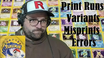 Base Set Guide - How To Identify Pokemon Card Print Runs, Variants, Misprints and Errors