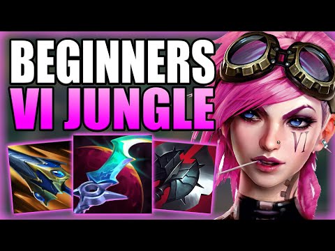 HOW TO PLAY VI JUNGLE & SOLO CARRY GAMES FOR BEGINNERS IN S14! - Gameplay Guide League of Legends