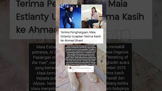 Langka ‼️Maia Estianty Ucapkan Terima Kasih Ke Ahmad Dhani #shorts