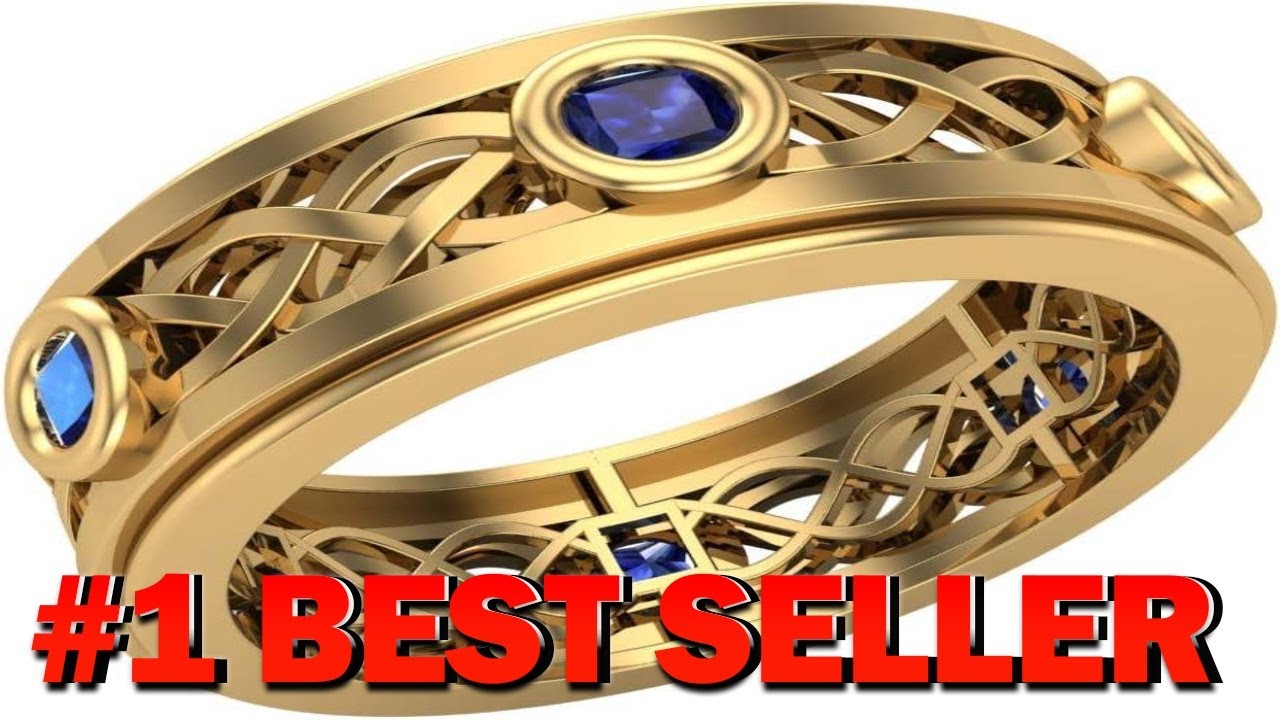 Glitz Design Wedding Bands for Men 8 mm 14K Gold 0.75 ctw - B08DD9WKLH