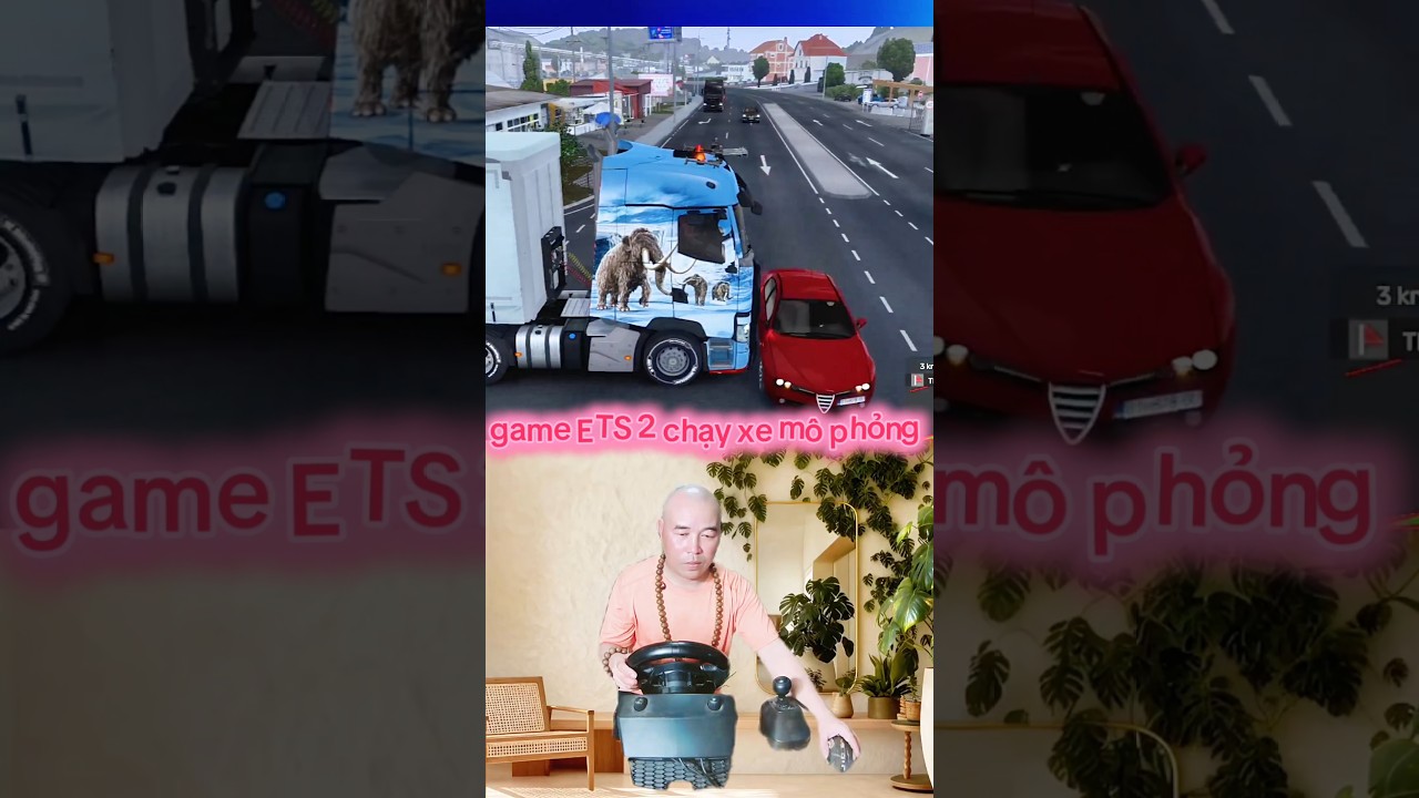 khi xe đầu kéo qua đường 