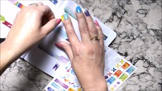 Plan With Me / Weekly - Unicorn Themed  /  Using Walmart Traveler's Notebook and Inserts