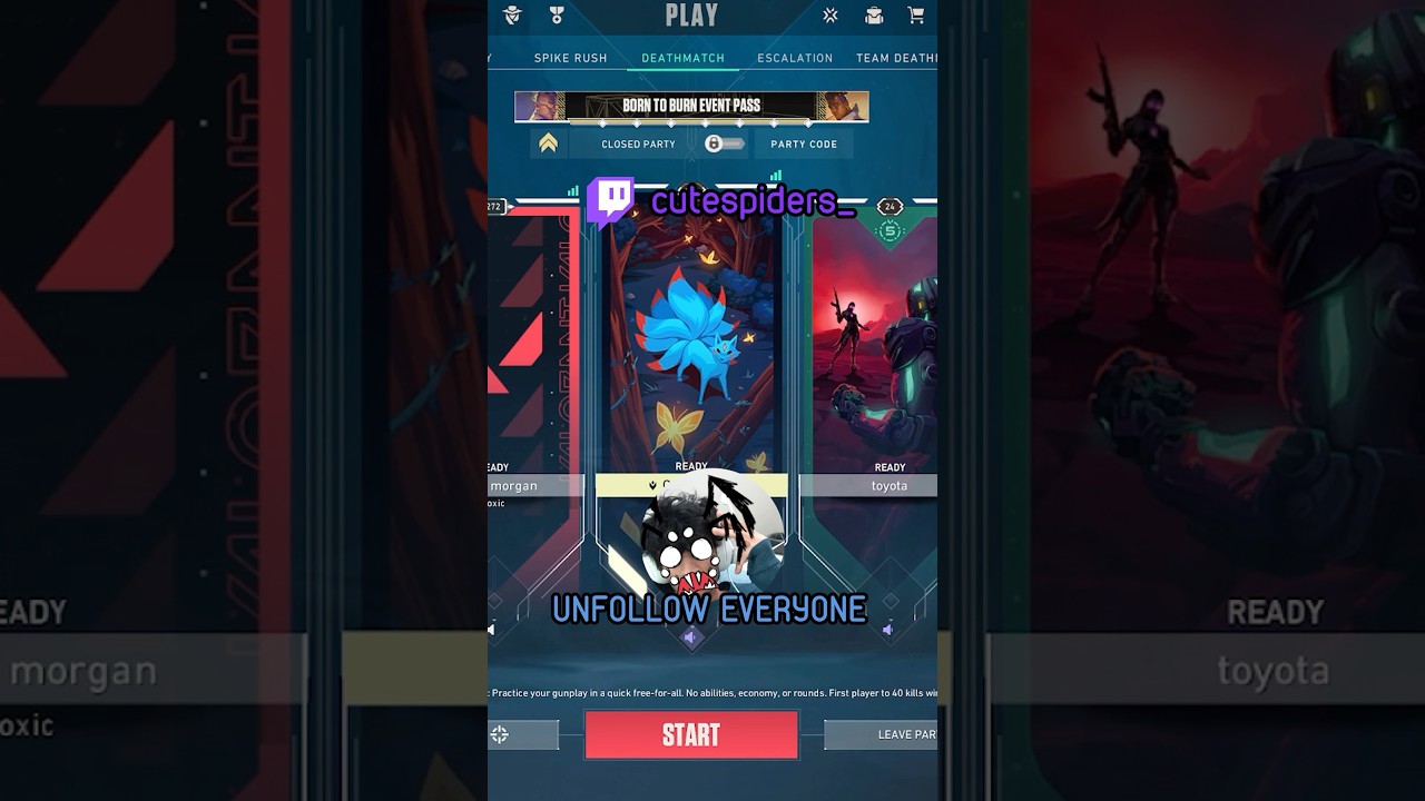 our j*b is so hard… twitch: cutespiders_ #valorant