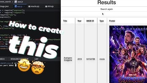How to create a movie search project with Node.js (Full-Stack)