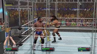 WWE 2K23 triple threat match steel Cage match