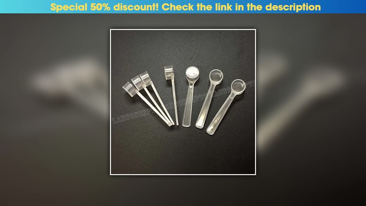 Best 1ML PP Measuring Scoop 0.5g Plastic Spoon 0.5 gram Scoop for milk powder Liquid - clear 200pcs