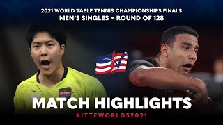 Lim Jonghoon Vs Omar Assar  2021 World Table Tennis Chdanionships Finals  Ms  R128