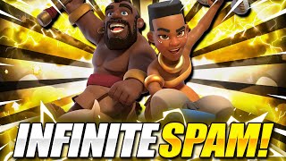INFINITE RIDER SPAM!! BRAND NEW DOUBLE RIDER DECK in Clash Royale!