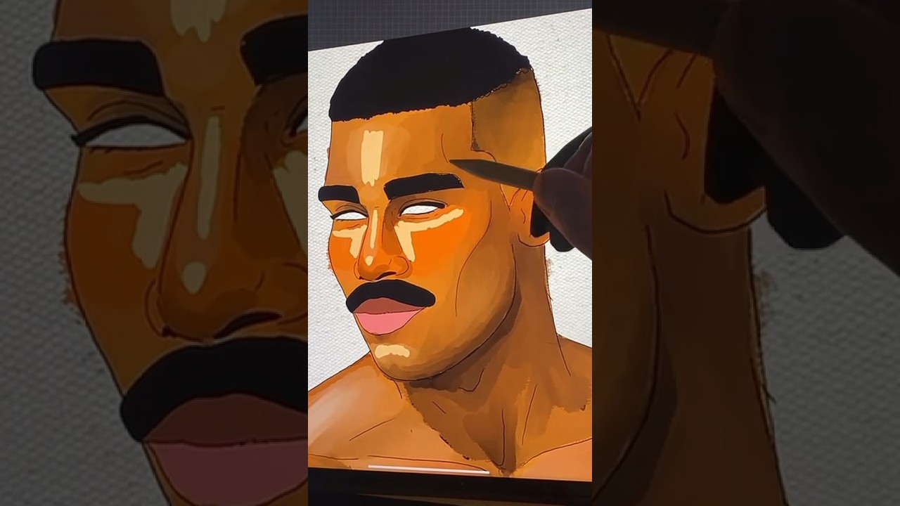 Facial dimension in portrait art. 