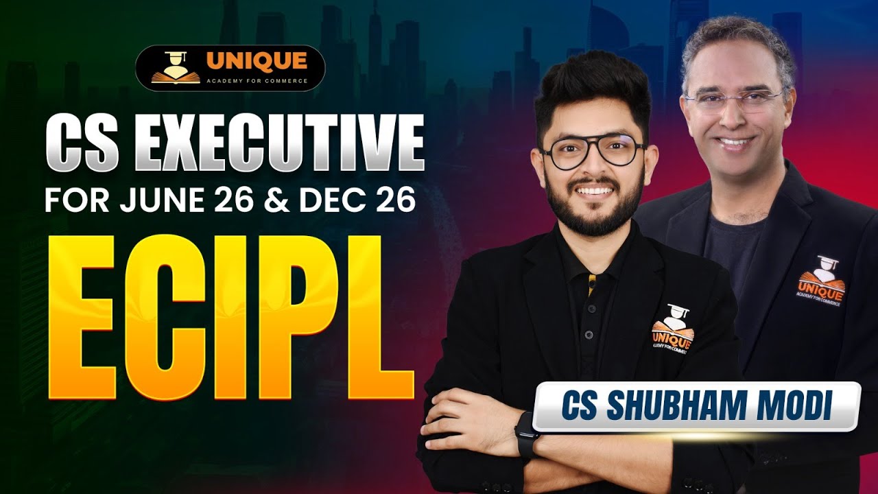 ECIPL CS EXECUTIVE | DEMO COPRA LECTURE 1 | JUNE 2026/DEC 2026 | CS SHUBHAM MODI