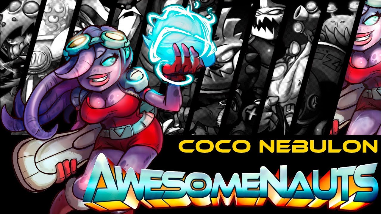 Awesomenauts - Coco Nebulon Gameplay