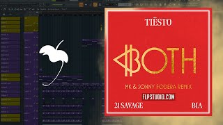Tiësto & BIA - BOTH (with 21 Savage) (MK & Sonny Fodera Remix) (FL Studio Remake)